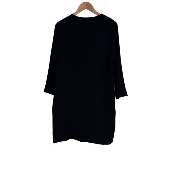 NWT Karen Kane Black Embroidered Shift Dress LARGE - Picture 7 of 9